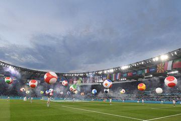 Ceremonia de apertura de la Euro 2020 en el estadio Olí­mpico de Roma.