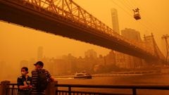 Smoke from wildfires raging across Canada has driven New York City to the top of the list of the cities with the worst air quality in the world.