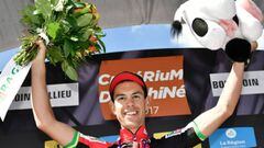 Porte celebra su victoria en la cuarta etapa de la Dauphin&eacute;.