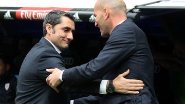 Ernesto Valverde and Zinedine Zidane. 