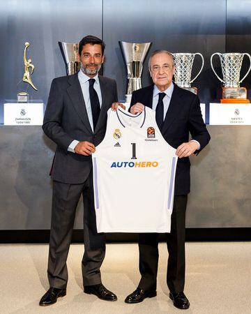 Autohero es el nuevo patrocinador principal del Real Madrid de baloncesto. Florentino Pérez y Asier García Ramallo firmaron el acuerdo en la Ciudad Real Madrid.