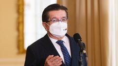 Fernando Ruiz, ministro de Salud de Colombia, en rueda de prensa