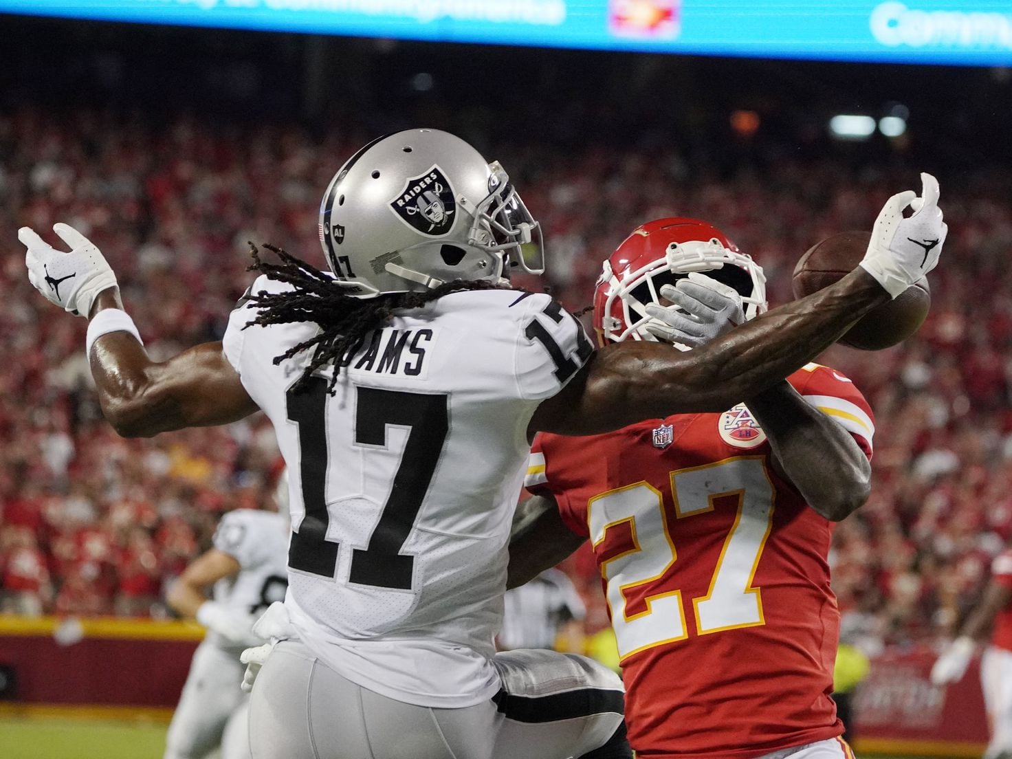 Las Vegas Raiders wide receiver shoves cameraman after loss to Kansas City  Chiefs