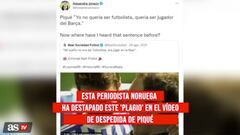 Una periodista destapa un ‘plagio’ en el vídeo de despedida de Piqué.