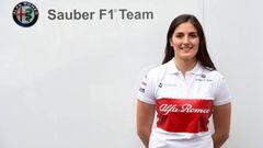 Tatiana Calder&oacute;n, piloto de pruebas de Sauber.