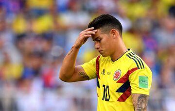 Between clubs | James Rodriguez of Colombia at the 2018 FIFA World Cup.