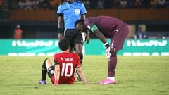 Salah was forced off the field in the first half of the group stage draw against Ghana at AFCON 2023.