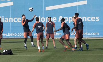 Barça in yesterday's session
