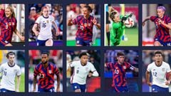 Pulisic, McKennie, Rapinoe and Carli Lloyd nominated for 2021 US Soccer Awards