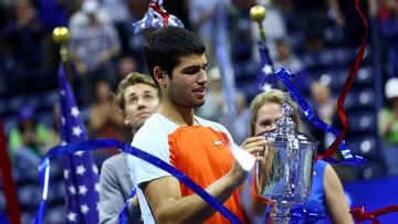 Carlos Alcaraz beat Norwegian Casper Ruud in the US Open final. It was Alcaraz’s first Grand Slam victory and earned him the top spot in the ATP rankings.