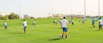 La selección tuvo su primer entrenamiento en Abu Dabi