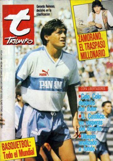 Gerardo Reinoso: La 'Vieja' fue la gran figura de la UC en la primera parte de la década de los 90. Jugó 179 partidos y anotó 78 goles.