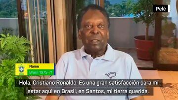 Impresiona escuchar a Pelé dirigirse así a Cristiano Ronaldo