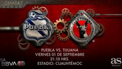 Puebla vs Tijuana en vivo: Liga MX Apertura 2023 hoy en directo