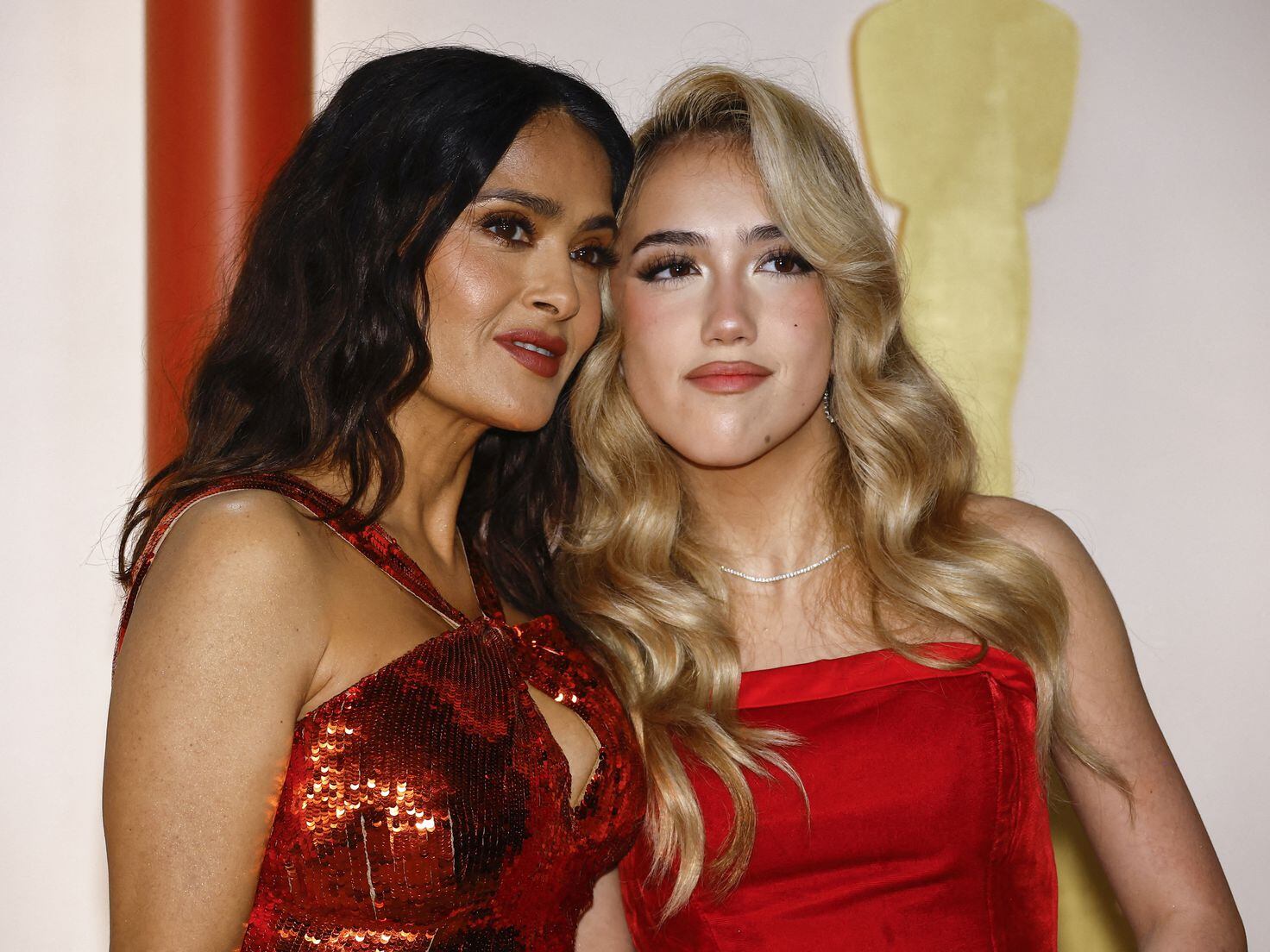 Salma Hayek and Daughter Wore Valentina Coordinating Oscars Looks