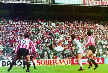 Gol de chilena de Hugo Sánchez al Logroñés.