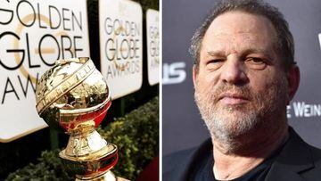 Im&aacute;genes de uno de los premios Globos de Oro y del productor Harvey Weinstein