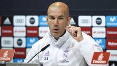 Zinedine Zidane, durante la conferencia de prensa.