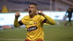 Jonatan Alvez en un partido del Barcelona S.C. en Ecuador
