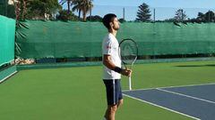 Djokovic ya entrena de cara a 2017 tras las críticas de Becker