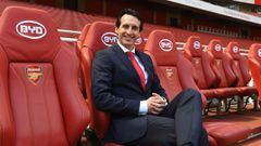 Emery, el d&iacute;a de su presentaci&oacute;n como entrenador del Arsenal. 
