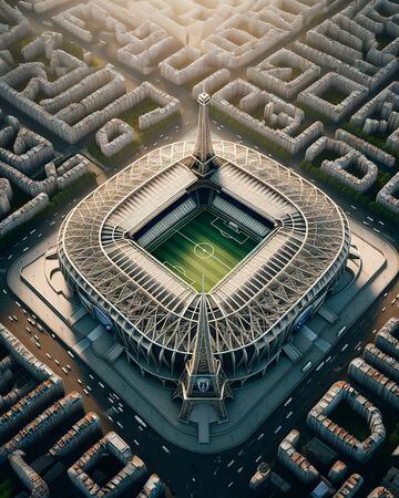 Los espectaculares estadios de la Ligue 1 según la IA
