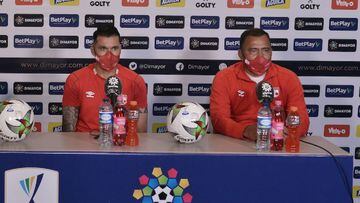 Rueda de prensa de Harold Rivera y Leandro Castellanos antes de la final de la Liga BetPlay.