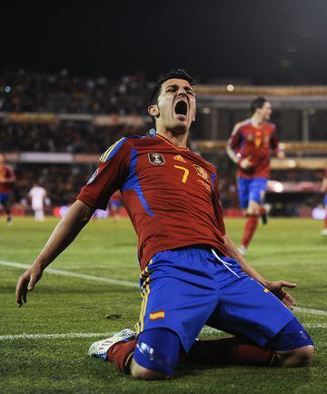 El 25 de marzo de 2011 David Villa se convirtió en el máximo goleador de la historia de la selección española. Fue ante la República Checa en el partido de clasificación para la Eurocopa 2012.
 