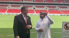 Ebrard visita el “Estadio Mexicano” del Mundial de Qatar 2022