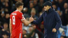 Bayern Munich suffered a 3-0 defeat to Manchester City in the first leg of the Champions League quarterfinal, but he's proud of the way his team played.