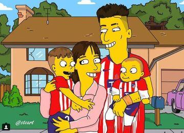 Football stars take over The Simpsons