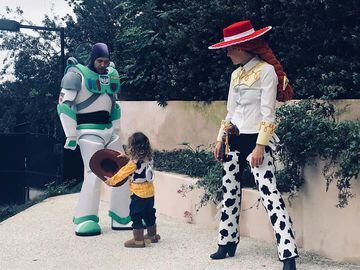 Justin Timberlake y Jessica Biel a lo 'Toy Story' con su hijo.