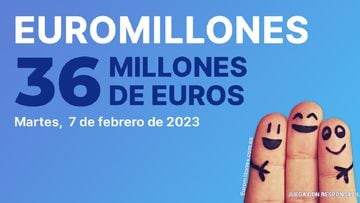 Euromillones: comprobar los resultados del sorteo de hoy, martes 7 de febrero