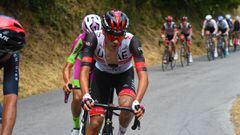 Juan Ayuso, en el Giro de los Apeninos.