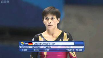 Chusovitina competed for Germany at London 2012