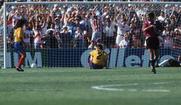 Autogol de Andrés Escobar en el partido contra Estados Unidos en el Mundial del 94.