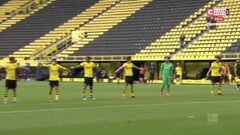 El detalle que emociona al fútbol: así celebró el Dortmund tras el pitazo final
