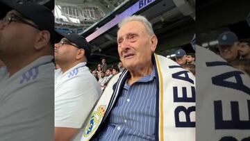 Vídeo: Abuelo madridista de 85 años conoce por primera vez el Santiago Bernabéu y su reacción es imperdible