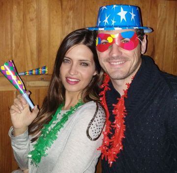 2014. Sara Carbonero e Iker Casillas celebrando el fin de año.