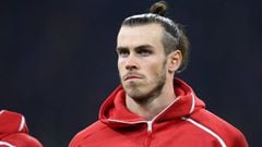 El jugador gal&eacute;s del Real Madrid, Gareth Bale, antes de un partido.