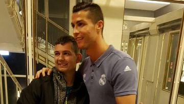 Ronaldo reunited with boy he helped bring out of a coma