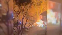 El video de la explosión en Arlington mientras catean casa