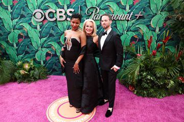Taylor J, Pamela Barbey and Matt Barbey attend the 76th Annual Tony Awards in New York City, U.S., June 11, 2023. REUTERS/Amr Alfiky