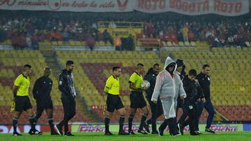 Santa Fe - Deportivo Cali se aplaza por lluvia en El Campín