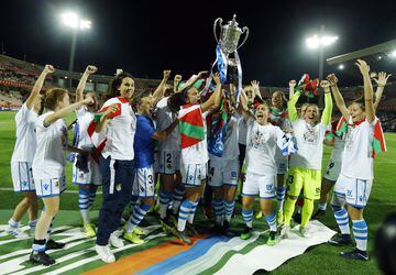 La Real Sociedad, campeonas de la Copa de la Reina.