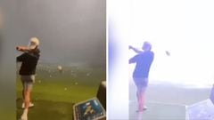 Un rayo impacta en una pelota de golf y así es como queda
