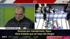 Filtran un audio privado de Bielsa abatido por la muerte de Maradona y hablando de Messi