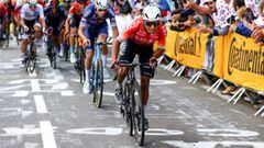 Nairo Quintana termin&oacute; la segunda etapa del Tour de Francia en el puesto 15.