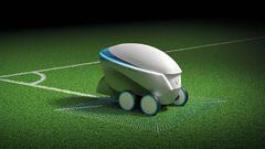 Un auto-robot pintará las líneas de las canchas de fútbol