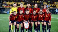 Wellington (New Zealand), 21/07/2023.- Players from Spain pose for photo during the FIFA Women's World Cup group C soccer match between Spain and Costa Rica at Wellington Regional Stadium in Wellington, New Zealand, 21 July 2023. (Mundial de Fútbol, Nueva Zelanda, España) EFE/EPA/RITCHIE B. TONGO
